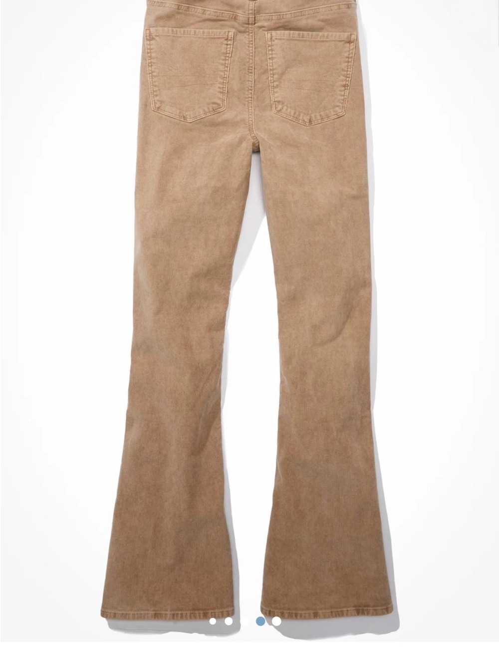 American Eagle Super High Rise Corduroy Flare Pants Button Fly Size 6 - Picture 5 of 10